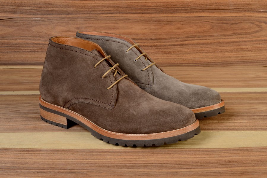 LİGHT BROWN AND GREY SUEDE  - Casual 